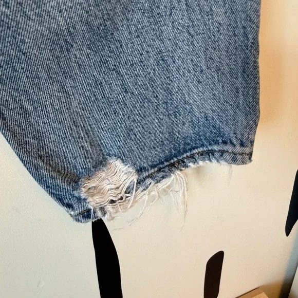 AGOLDE Riley Los Angeles Denim Jeans Womens Size 29 Distressed Light Wash